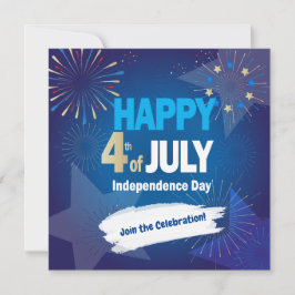 Convite Personalize o Dia da Independência Feriada de 4 de