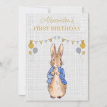 Personalize o primeiro aniversario Peter o Rabbit