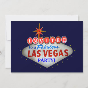 Convite Personalize o sinal de boas-vindas de Las Vegas