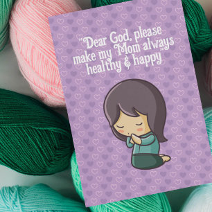 Convite Personalize Praying Woman for Mother's Day