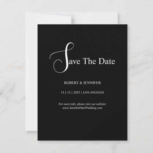 Convite Personalize  save the date cards (Frente)
