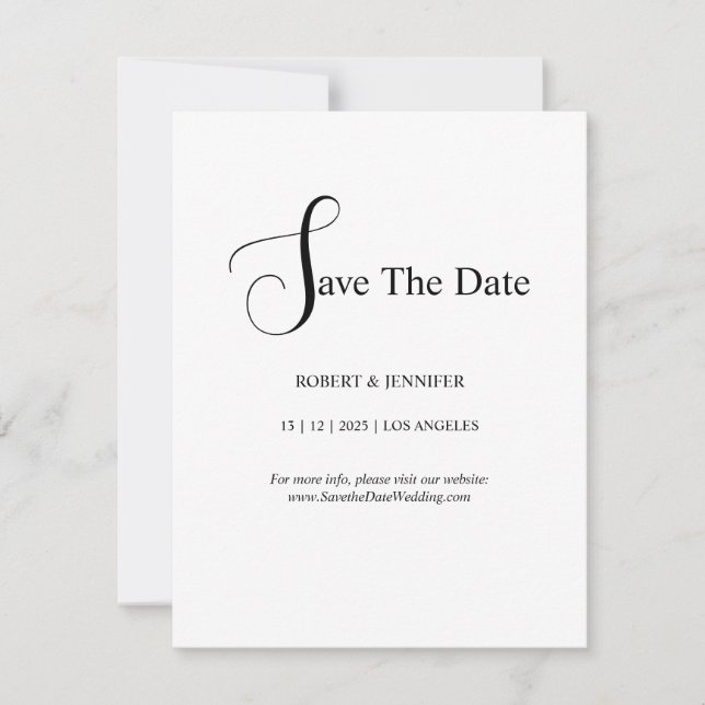 Convite Personalize  save the date cards (Frente)
