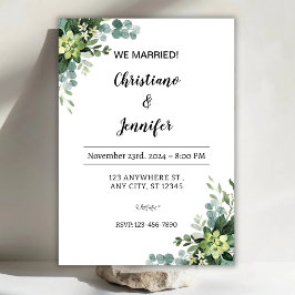 Convite Personalize We married Invitation