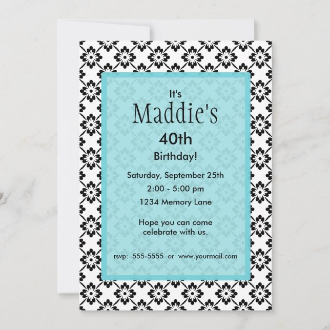 Convite Personalized Birthday Invitation (Frente)