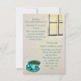 Convite Personalized Bless This Home – Prayer Card