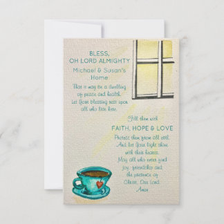 Convite Personalized Bless This Home – Prayer Card
