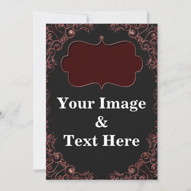 Convite Personalized Custom Your Own Photo & Text Invitati (Frente)