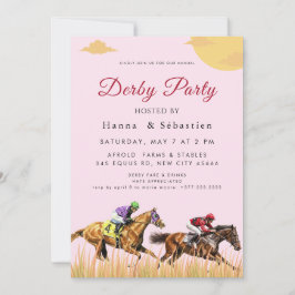 Convite Personalized Equestrian Horse Racing Invite