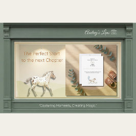 Convite Personalized Miniature Horse Thank You Card