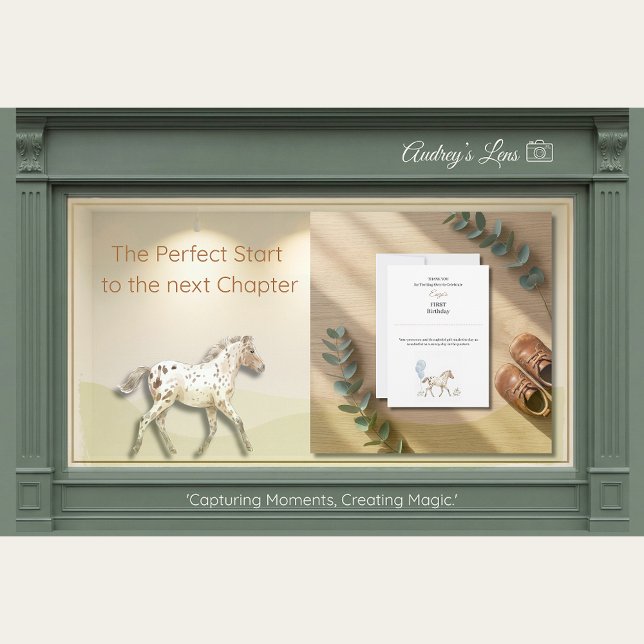 Convite Personalized Miniature Horse Thank You Card (Criador carregado)