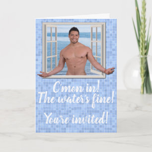 Convite Personalized Pool or Beach Party Invitation Cards