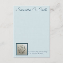 Convite Personalized Rose Flat Note Card