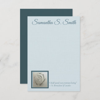 Convite Personalized Rose Flat Note Card