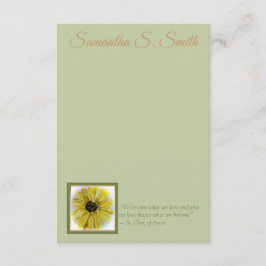 Convite Personalized Sunflower Flat Note Card