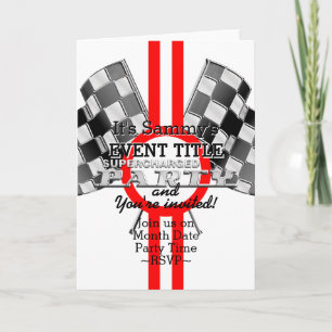 Convite Personalized Supercharged Performance Party