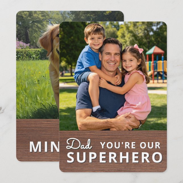 Convite Personalized with 2 Photos and Text (Frente/Verso)