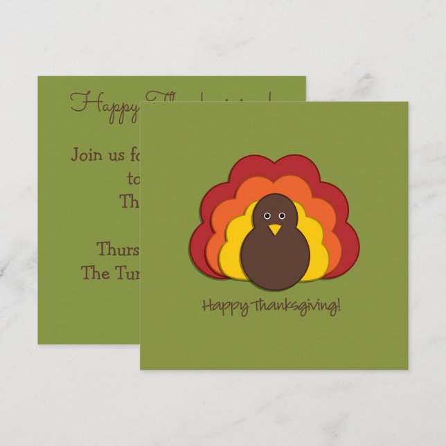 Convite Peru de Ação de Graças (Frente/Verso)