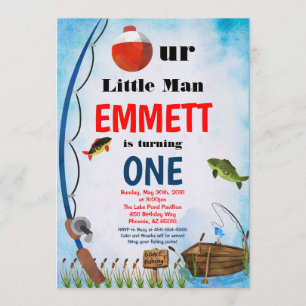 Convite Pesca ao ar livre Verão de qualquer idade