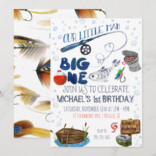 Convite Pesca Considerada Primeiro Aniversário