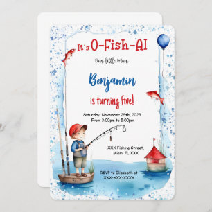 Convite Pesca de Aniversário de 5