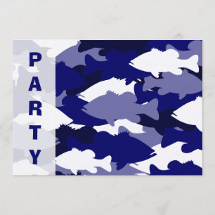 Convite Pesca de Baixo Azul Camo
