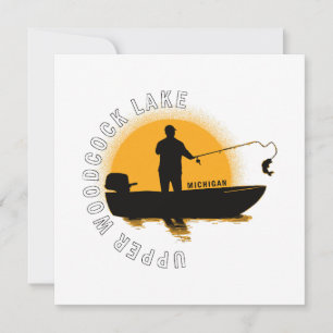 Convite Pesca no Lago Michigan