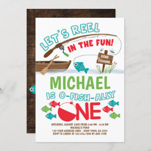 Convite Pesca, O-Fish-ally 1 Aniversário