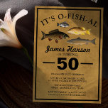 Convite Pesca russa tradicional | 50.o aniversário<br><div class="desc">É O-fish-al Birthday Convite para convidar seus convidados para participar das comemorações. Pescar o convite para o aniversário de 50 anos, que pode ser personalizado em qualquer idade. Fundo russo com texto ousado, quatro espécies diferentes de peixes e um modelo de aniversário fácil de personalizar. Muito masculina e perfeita para...</div>