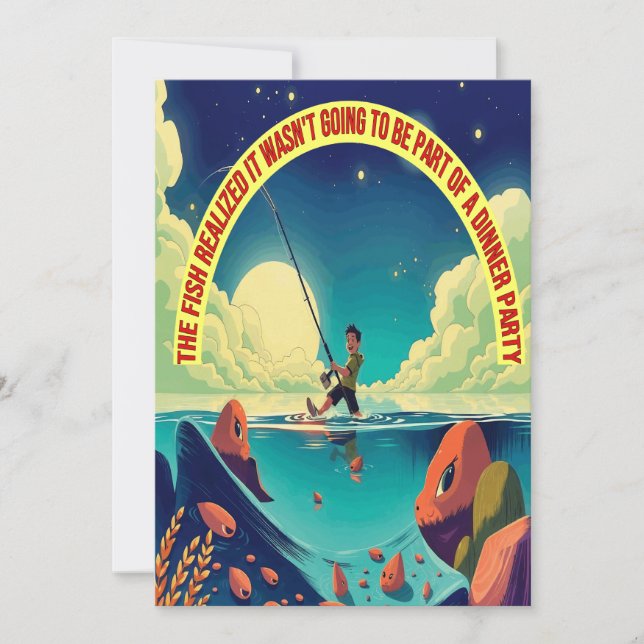 Convite Pesca Sob As Estrelas (Frente)