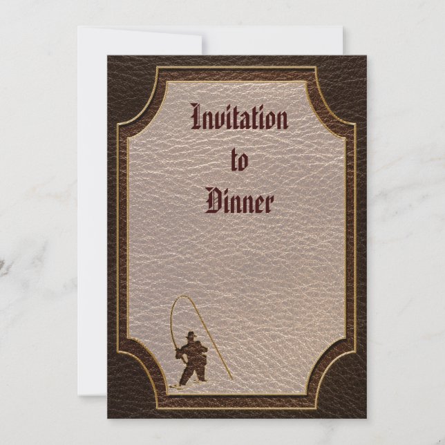 Convite Pescador De Pele Escuro (Frente)