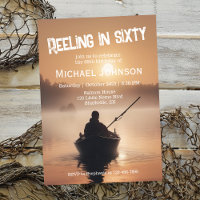 Pescador do nascer do sol de pesca 60.o aniversári