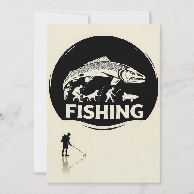 Convite Pescar uma Viagem Através do Tempo (Frente)