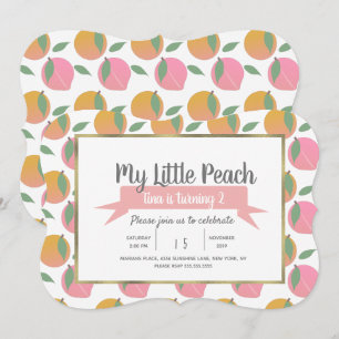 Convite Pêssego Laranja Frutado Tutti Fruta