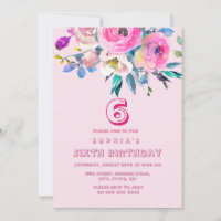 Pêssego Rosa Flores Meninas Aniversário de criança