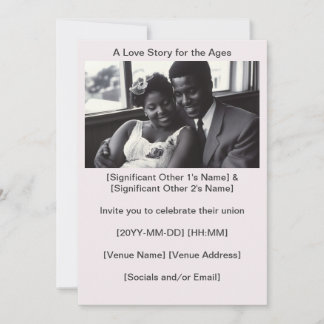 Convite Pessegueiro Suave da década de 1960: Convocação do