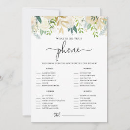 Convite Pessoas Douradas Glitter O que há no seu Chá telef