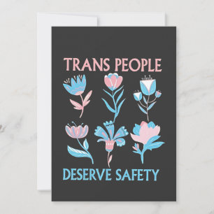 Convite Pessoas Trans Merecem Orgulho de Segurança Mês LGB