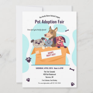 Convite Pet Adotion Fair
