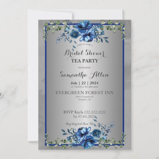 Convite Petais Botânicos do Amor: Junte-se a Nós para uma  (Frente)