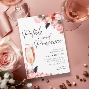 Convite Petais e Chá de panela Floral Prosecco