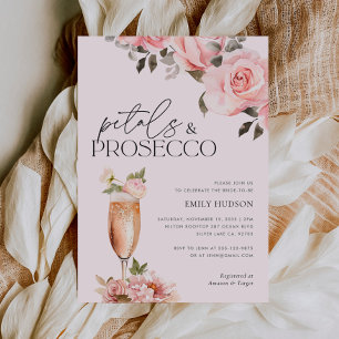 Convite Petais e Chá de panela Floral Prosecco
