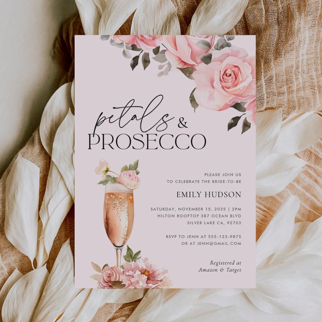 Convite Petais e Chá de panela Floral Prosecco (Criador carregado)