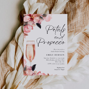 Convite Petais e Chá de panela Floral Prosecco