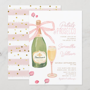 Convite Petais e Chá de panela Prosecco Brunch convidam