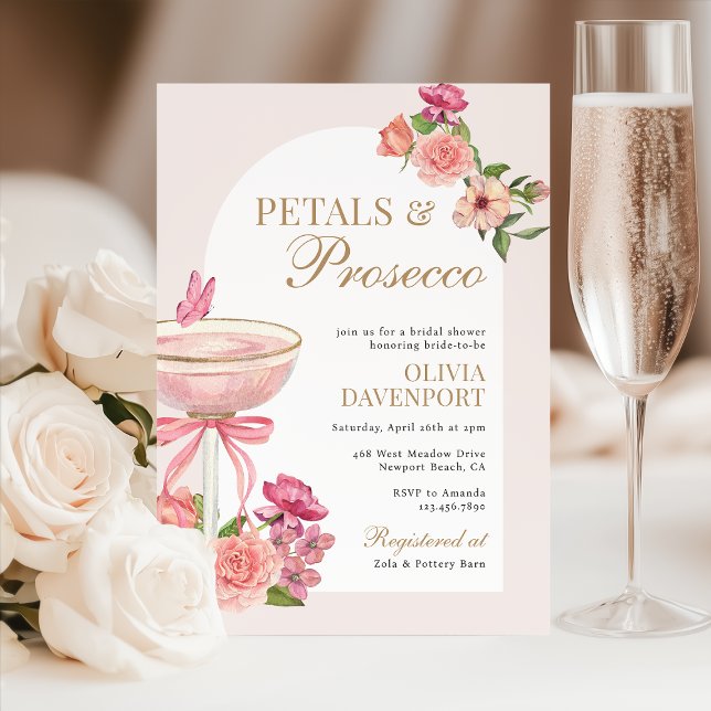 Convite Petais e Chá de panela Prosecco de Arca Floral (Criador carregado)