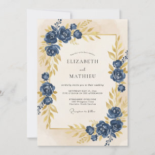 Convite Petal de Noite de Ouro Casamento