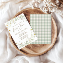 Pétalas de Margarida Suave Chuveiro de Bebê Floral