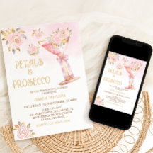 Pétalas e Prosecco Chás de Noiva Florais Elegantes