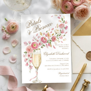 Convite Pétalas Elegantes e Chuveiro Nupcial Floral Prosec
