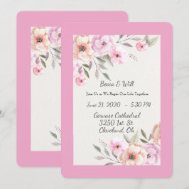 Convite Pétalas Pastéis Lindas